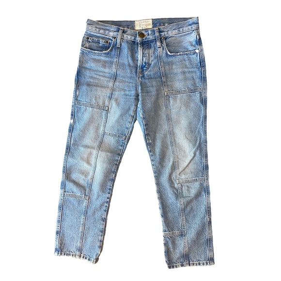 Current/Elliott light wash patchwork jeans - Picture 10 of 11